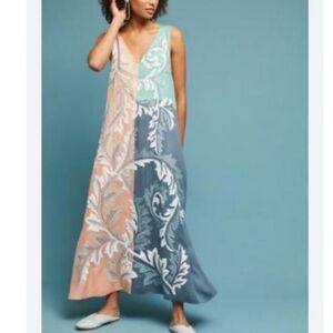 Elegant Multicolor Maxi Dress